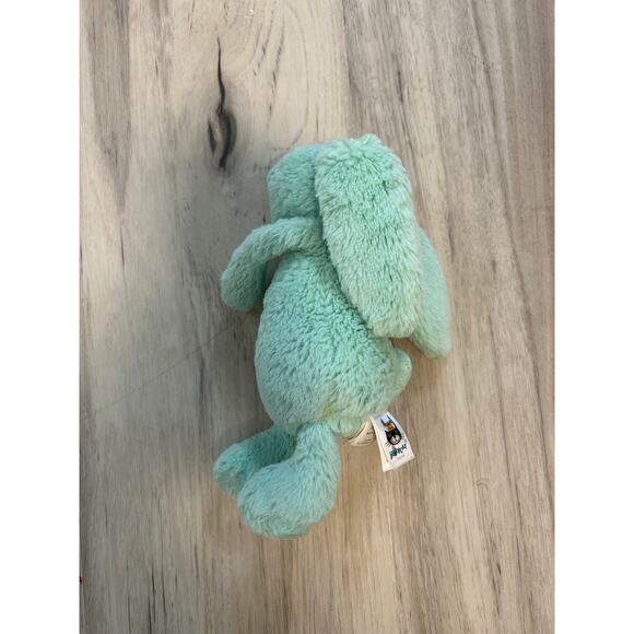 Jellycat Bashful Bunny 8” Small Plush Stuffed Animal Light Pale Mint Green - Picture 3 of 7